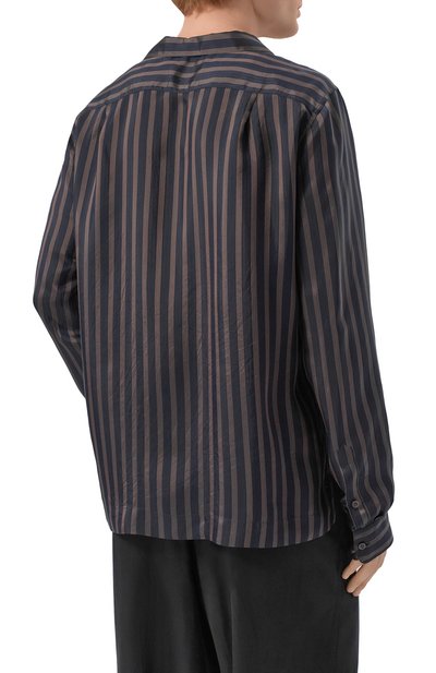 Рубашка DRIES VAN NOTEN темно-синего цвета по цене 64850 руб., арт. 020781/3276, фото 4 Рубашка DRIES VAN NOTEN, арт. 020781/3276, фото 4