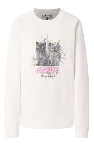 Женский хлопковый свитшот GANNI, арт. T4163