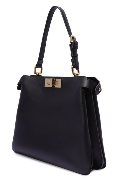 Сумка peekaboo soft medium FENDI черного цвета по цене 739000 руб., арт. 8BN353/A0VH, фото 4 Сумка peekaboo soft medium FENDI, арт. 8BN353/A0VH, фото 4