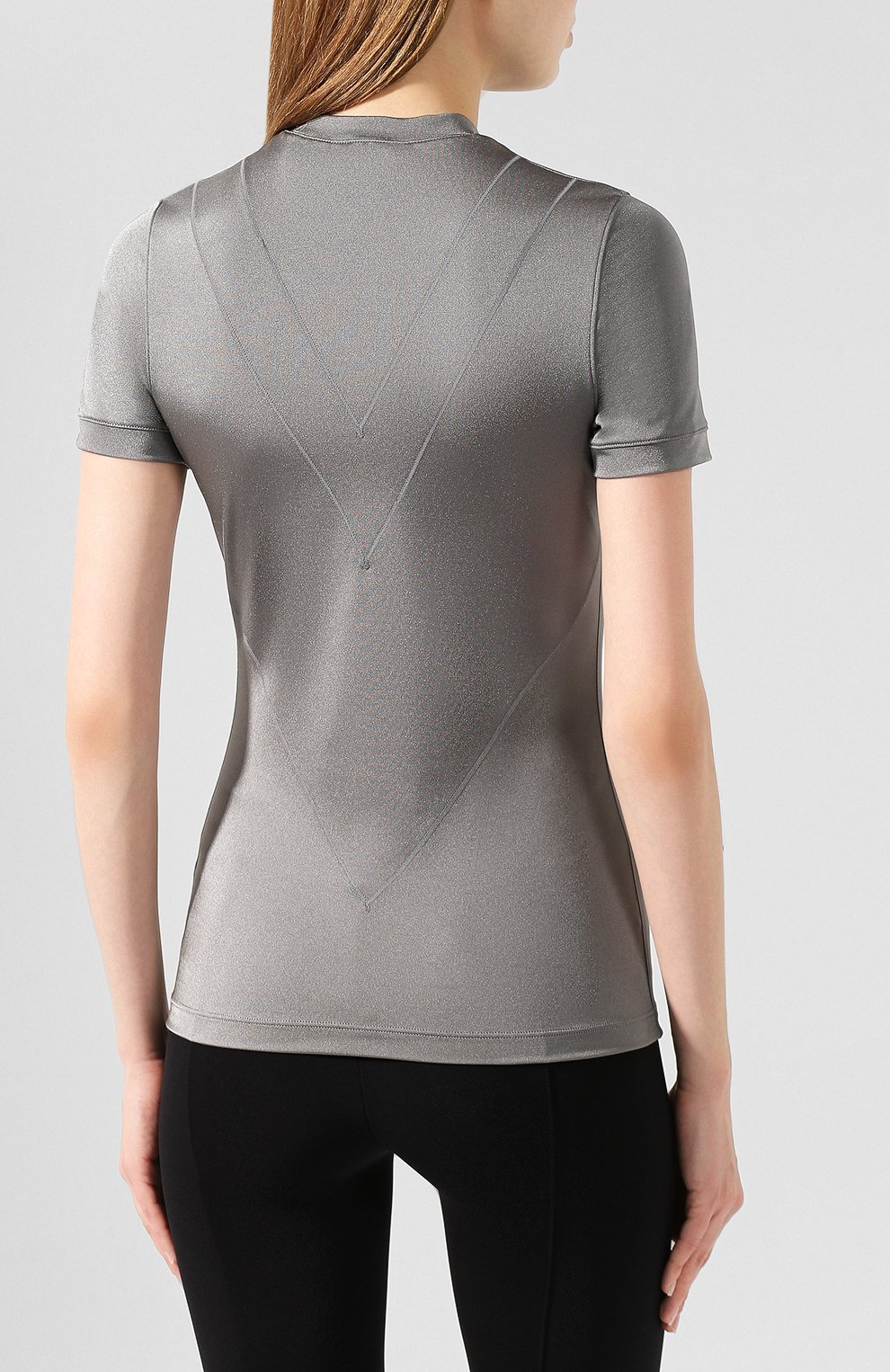 Футболка reebok x victoria beckham REEBOK серебряного цвета по цене 10550 руб., арт. FM3500, фото 4 Футболка reebok x victoria beckham REEBOK, арт. FM3500, фото 4