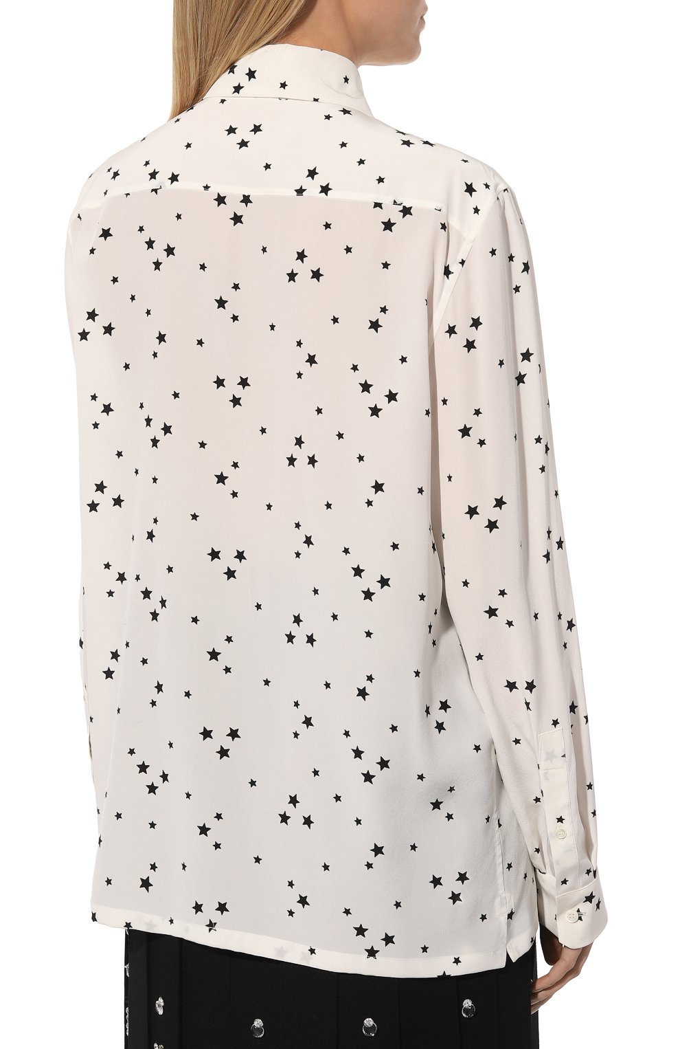 Шелковая рубашка PRADA, арт. P498E-1YHN-F0A72-211, фото 4