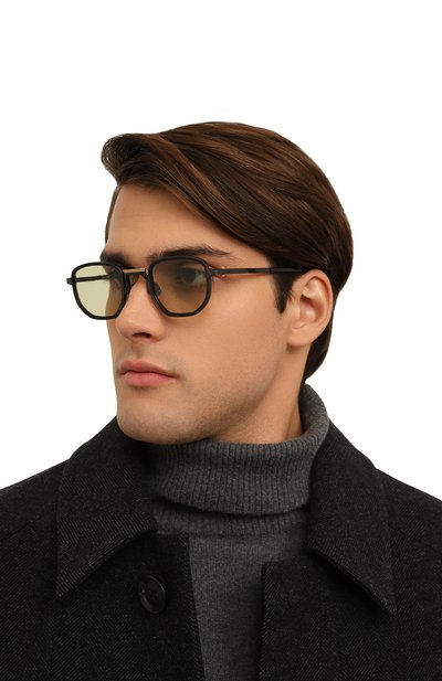 Солнцезащитные очки MOVITRA желтого цвета по цене 86250 руб., арт. GI0VANNI BLACK, фото 3 Солнцезащитные очки MOVITRA, арт. GI0VANNI BLACK, фото 3