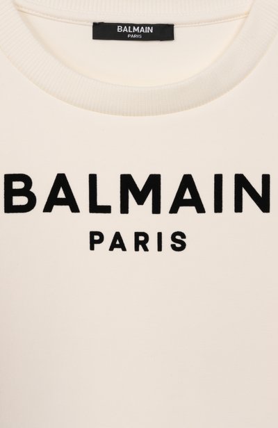 Хлопковый свитшот BALMAIN, арт. BZ4A50, фото 3