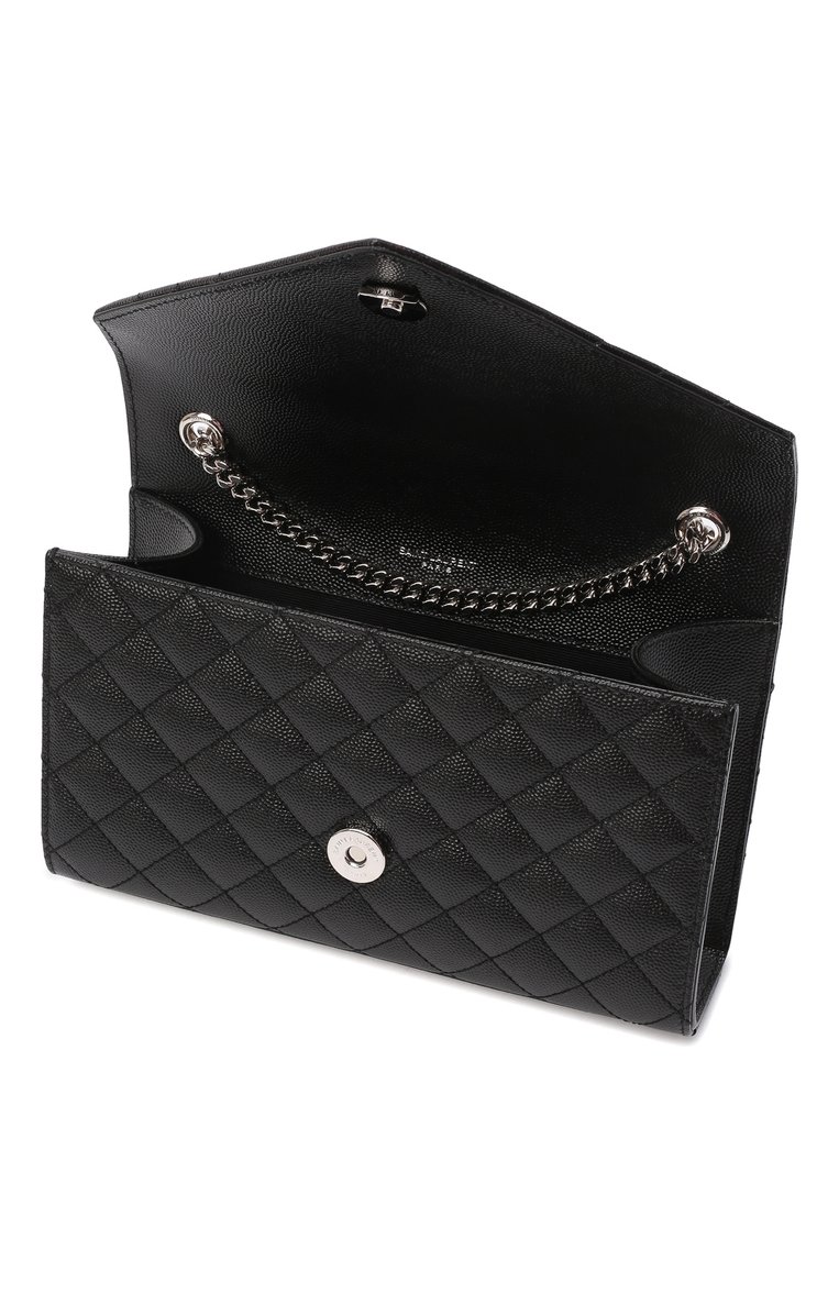 Женская сумка monogram classic small SAINT LAURENT черного цвета, арт. 600195/B0W92 | Фото 5 (Материал: Натуральная кожа; Сумки-технические: Сумки через плечо; Размер: small; Ремень/цепочка: На ремешке; Автоматизация состава: Проставлено; Автоматизация ТО: Проставлено)