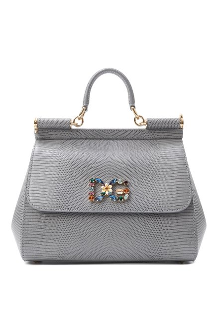 Женская сумка sicily medium DOLCE & GABBANA серого цвета по цене 0 руб., арт. BB6002/AI742 | Фото 1