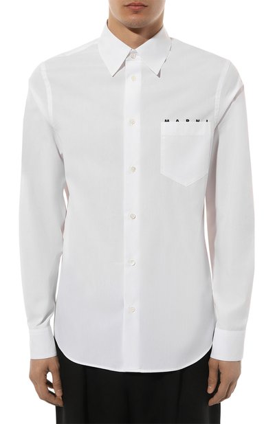 Хлопковая рубашка MARNI, арт. CUMU0203P1/USCT88, фото 3