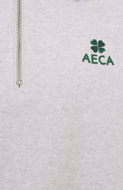 Хлопковый свитшот AECA WHITE, арт. AWCMFWBDTSSSO002C0.LIGHT GREY (S), фото 5