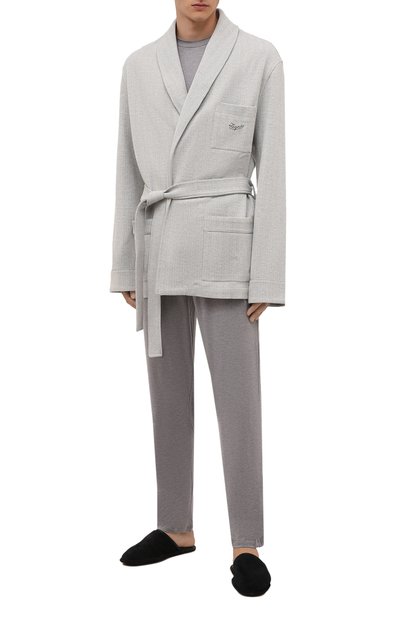 Халат из хлопка и шерсти ZEGNA, арт. N6H651230, фото 2