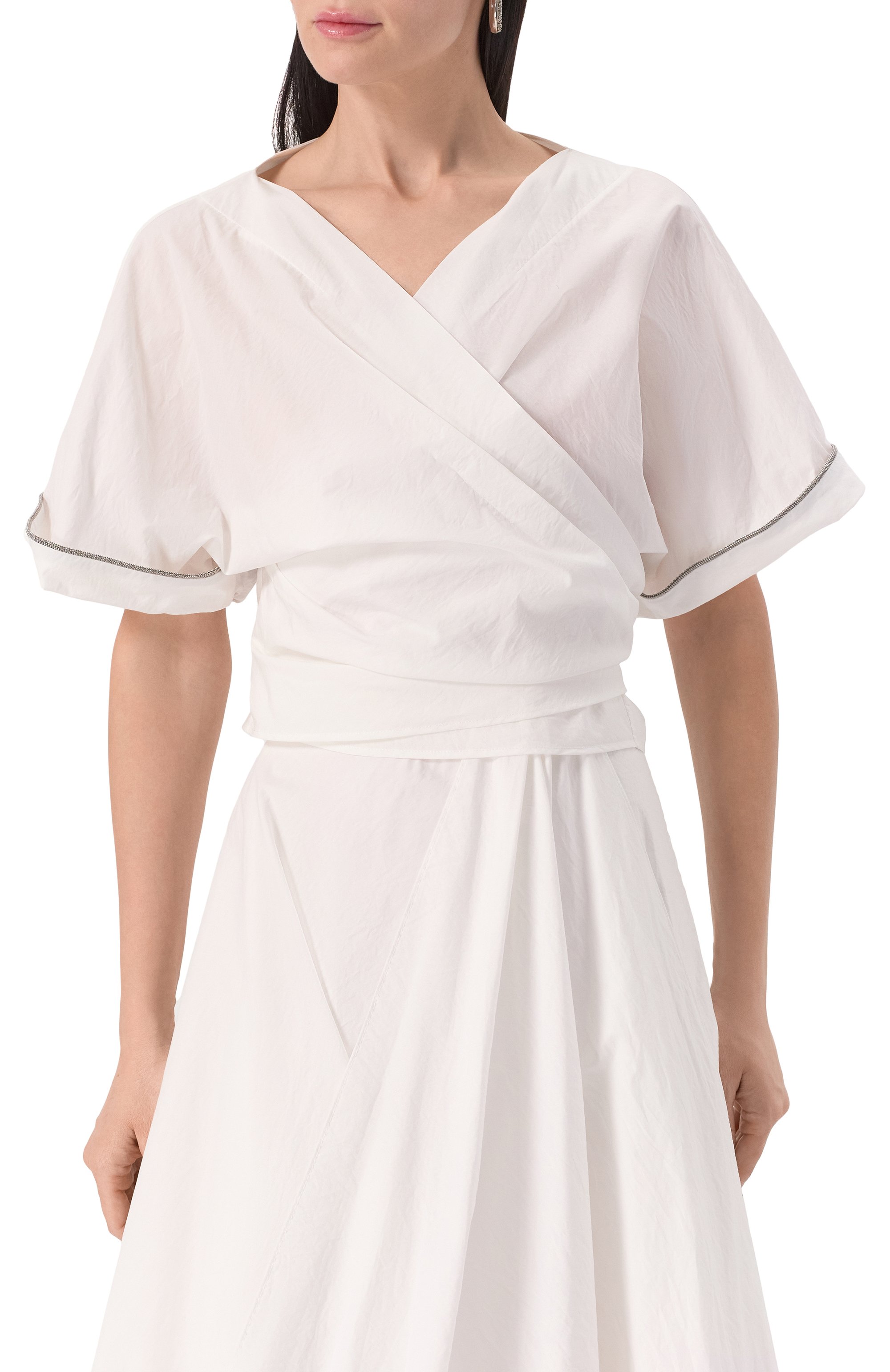 Хлопковый топ BRUNELLO CUCINELLI, арт. M0F79FB206, фото 3