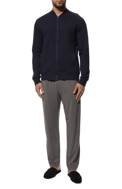 Хлопковая толстовка HANRO темно-синего цвета по цене 24850 руб., арт. 075076., фото 2 Хлопковая толстовка HANRO, арт. 075076., фото 2