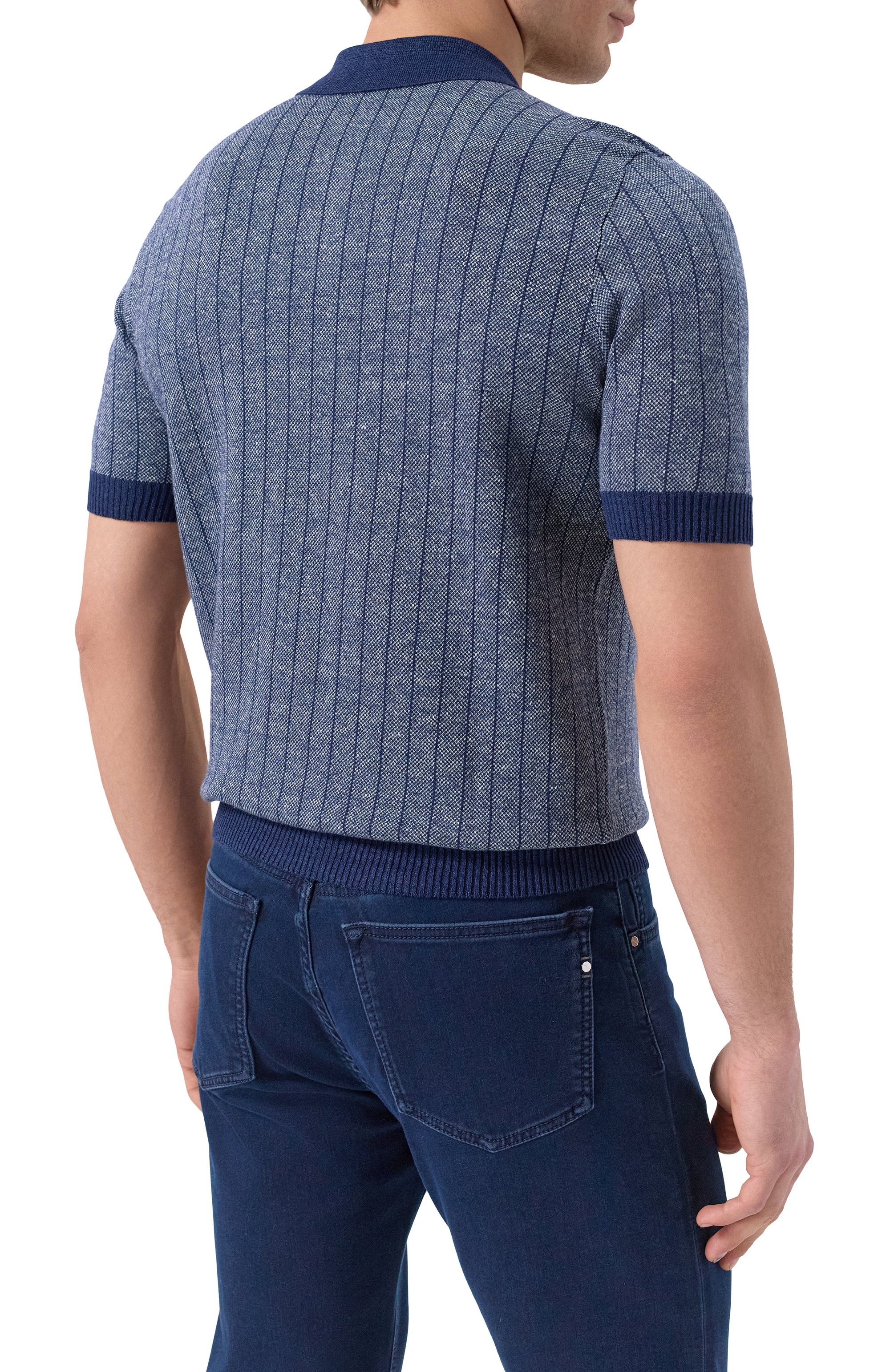 Поло изо льна и хлопка GRAN SASSO, арт. 57116/18659, фото 4