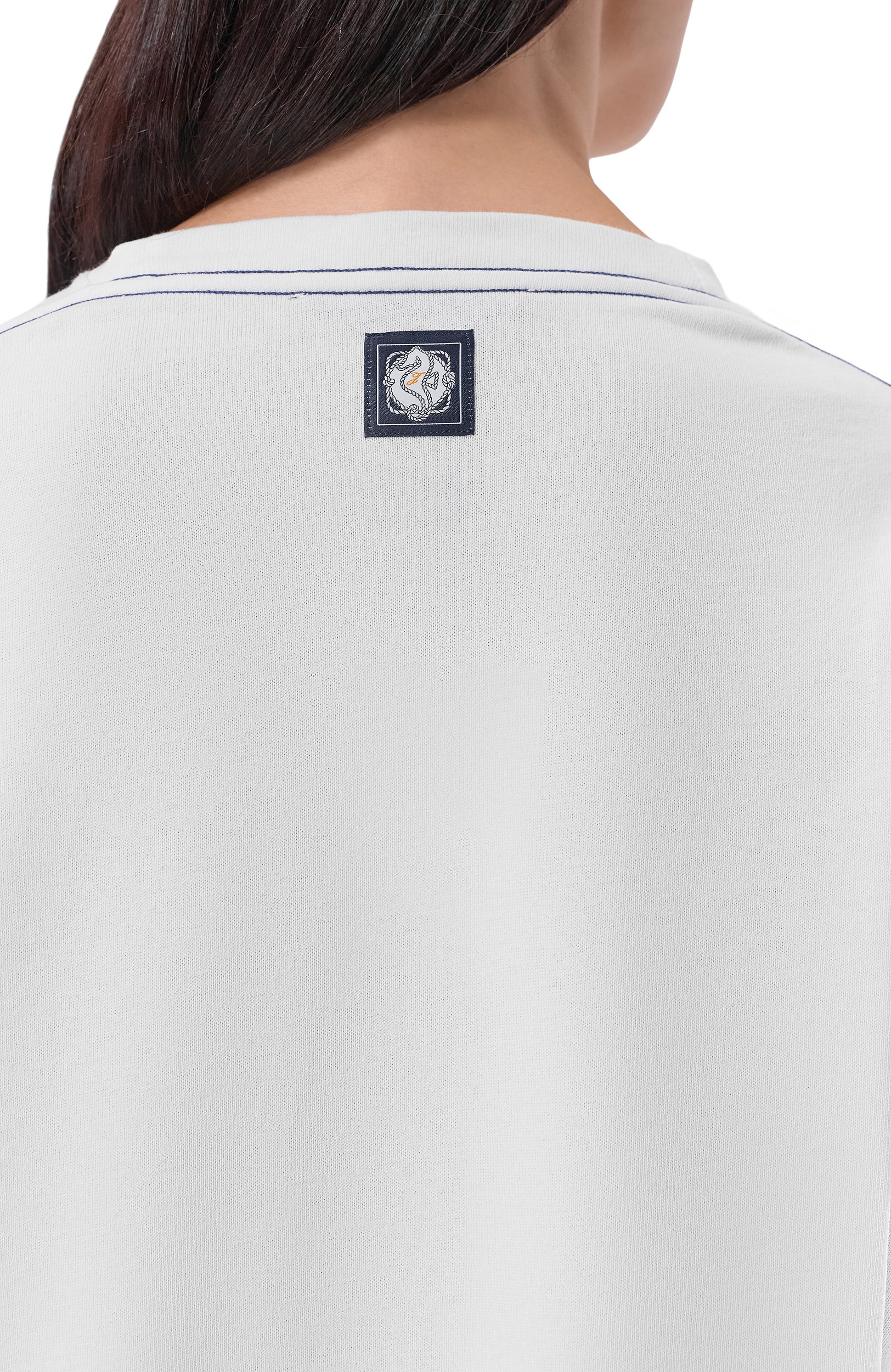 Хлопковая футболка JACQUEMUS белого цвета по цене 86100 руб., арт. 26ETSW00594/AJ00291, фото 5 Хлопковая футболка JACQUEMUS, арт. 26ETSW00594/AJ00291, фото 5