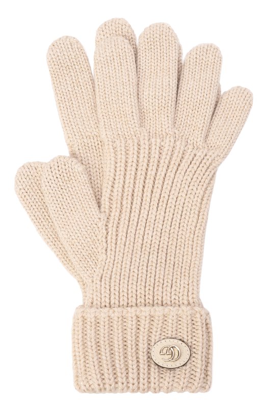 Перчатки из шерсти и вискозы Gucci 809180/3GAAB Бежевый 809180/3GAAB