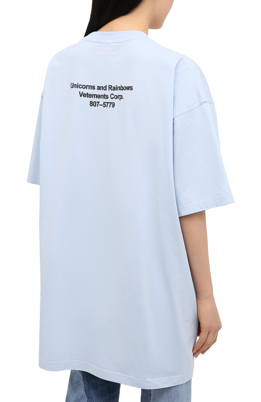 Хлопковая футболка VETEMENTS, арт. UE51TR390X 1600/W, фото 4