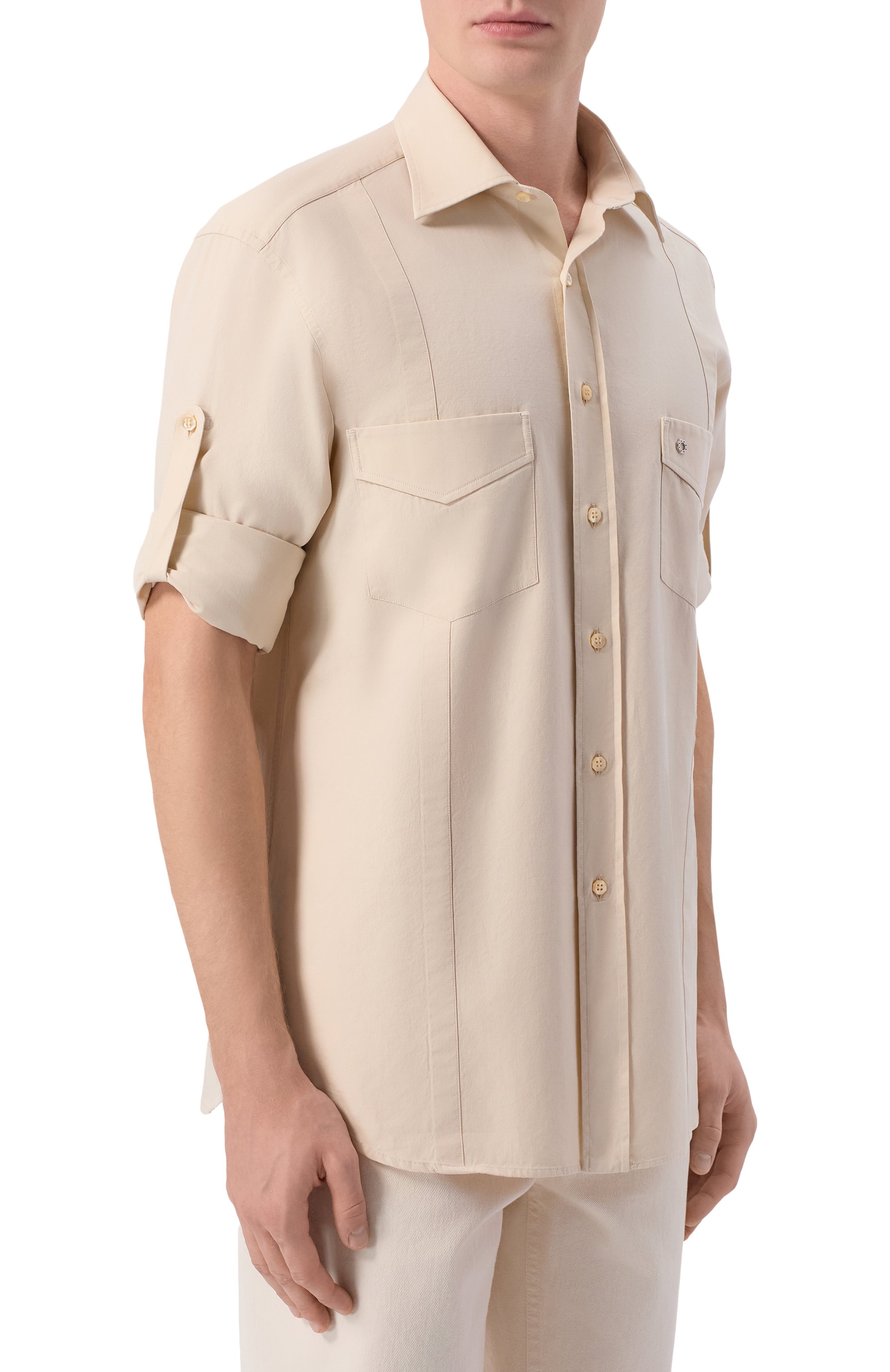 Хлопковая рубашка STEFANO RICCI, арт. MC008149/BX3128, фото 6