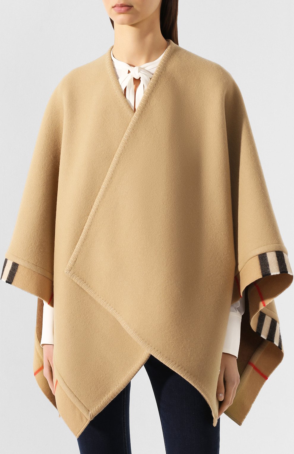 Шерстяная накидка BURBERRY, арт. 8025563, фото 3