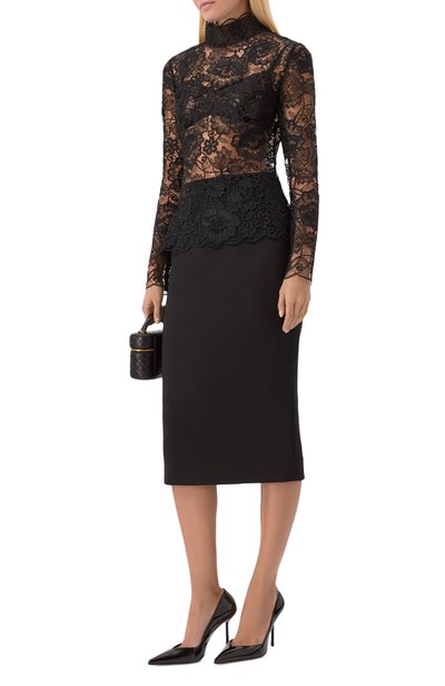 Топ ELIE SAAB черного цвета по цене 208000 руб., арт. T0435NF26/LA011, фото 2 Топ ELIE SAAB, арт. T0435NF26/LA011, фото 2