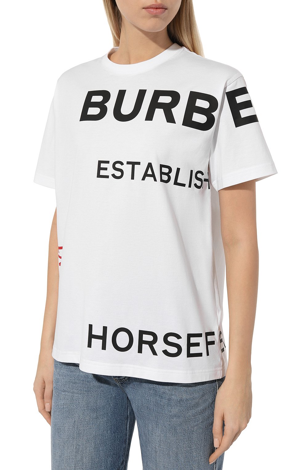 Хлопковая футболка BURBERRY, арт. 8017103, фото 3