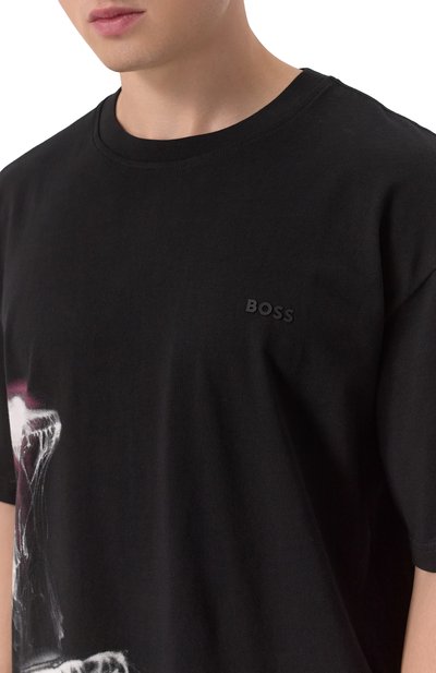 Хлопковая футболка BOSS ORANGE, арт. 50541099, фото 5