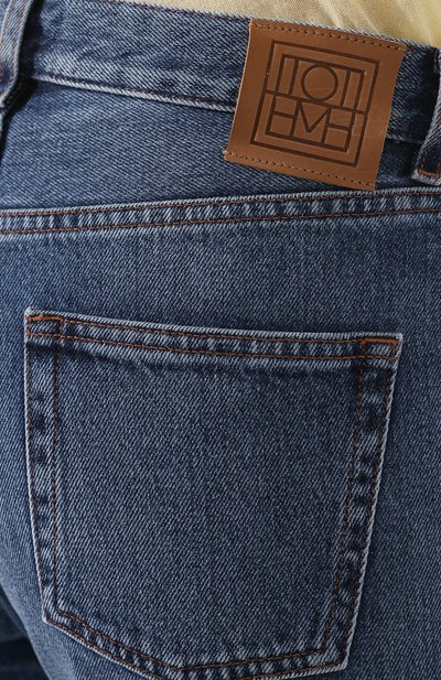 Укороченные джинсы TOTEME, арт. 0RIGINAL DENIM 1701-2448, фото 5