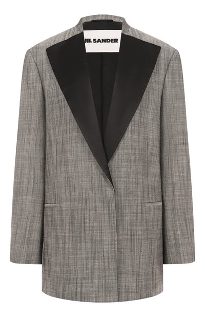 Женский жакет из шелка и шерсти JIL SANDER, арт. J02BN0222/J55079