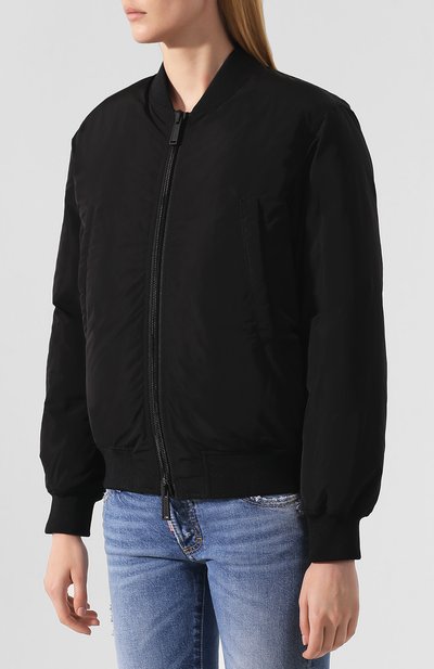 Пуховый бомбер DSQUARED2 черного цвета по цене 52050 руб., арт. S75AM0686/S52109, фото 3 Пуховый бомбер DSQUARED2, арт. S75AM0686/S52109, фото 3