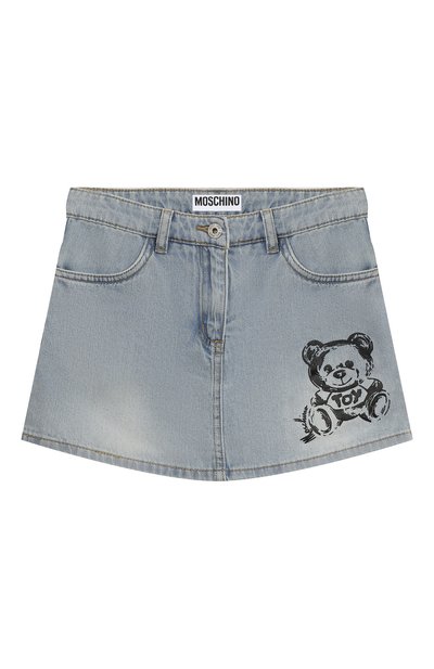 Джинсовая юбка-шорты MOSCHINO, арт. HDQ017/L0E25/4-8, фото 1