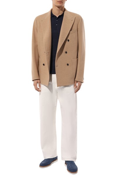 Мужская поло изо льна и хлопка GRAN SASSO, арт. 57118/18641