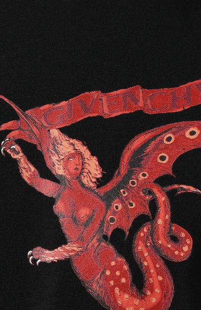 Хлопковая футболка  GIVENCHY, арт. BM70JP309P, фото 5