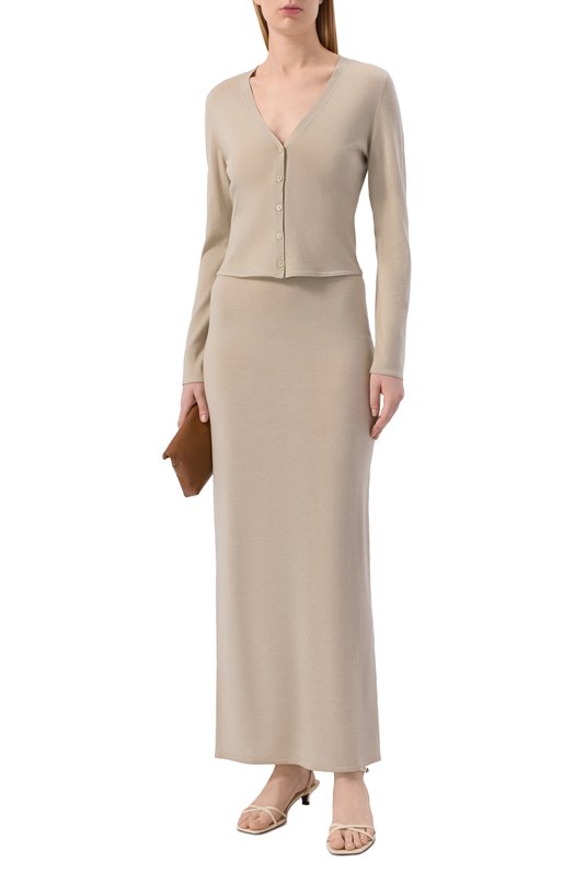 Кардиган из шерсти и шелка 12 STOREEZ 137329 Зелёный  137329 Фото 2