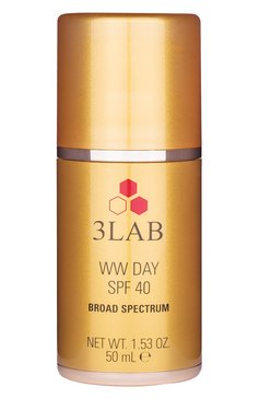 Дневной антивозрастной крем ww day spf 40 (50ml) 3LAB бесцветного цвета, арт. 0686769002419 | Фото 1 (Региональные ограничения белый список (Axapta Mercury): Не проставлено; Косметика кросс-кт: Антивозрастной ухо�д; Нос: Не проставлено; SPF фильтр: Высокий (35-50+); Тип продукта: Кремы; Назначение: Для лица)