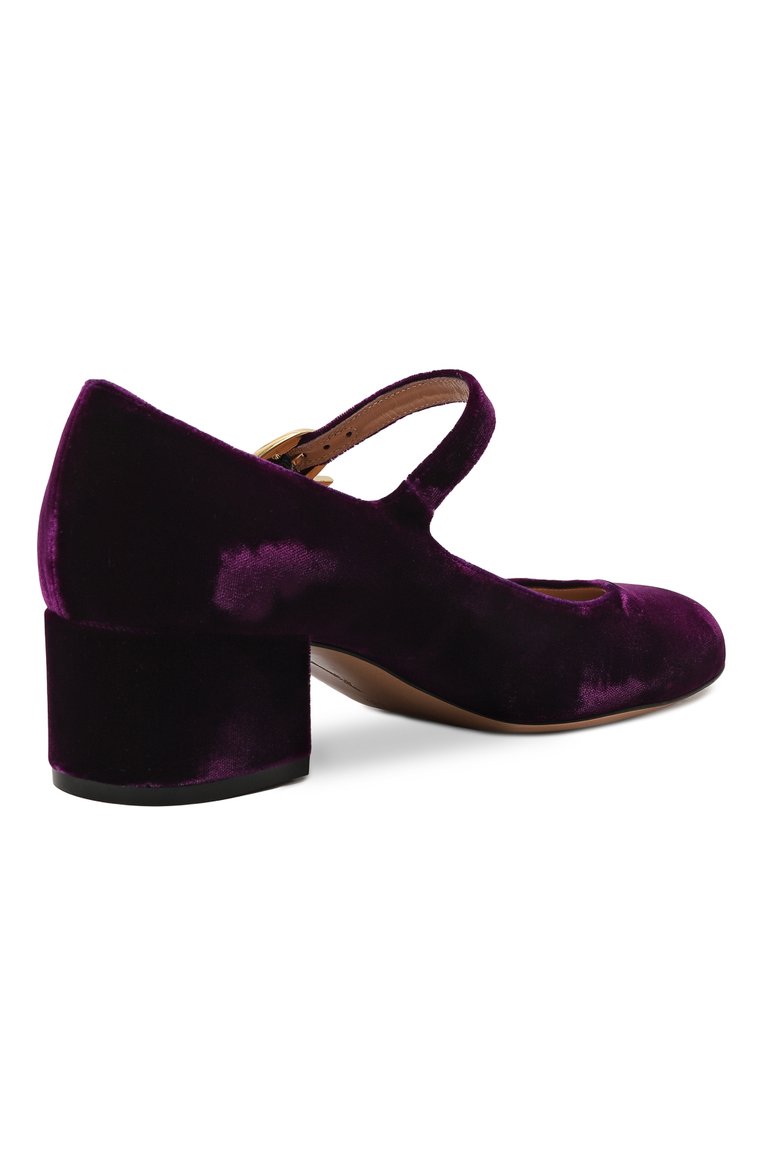 Текстильные туфли mary ribbon GIANVITO ROSSI, арт. G22101.45RIC.VELPURP, фото 1