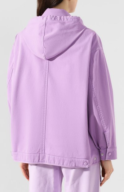 Хлопковая парка STELLA MCCARTNEY сиреневого цвета по цене 71900 руб., арт. 594981/SLA53, фото 4 Хлопковая парка STELLA MCCARTNEY, арт. 594981/SLA53, фото 4