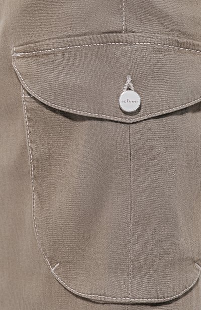 Шорты из смеси льна и хлопка KITON бежевого цвета по цене 84500 руб., арт. UFPPBJ07R89, фото 5 Шорты из смеси льна и хлопка KITON, арт. UFPPBJ07R89, фото 5