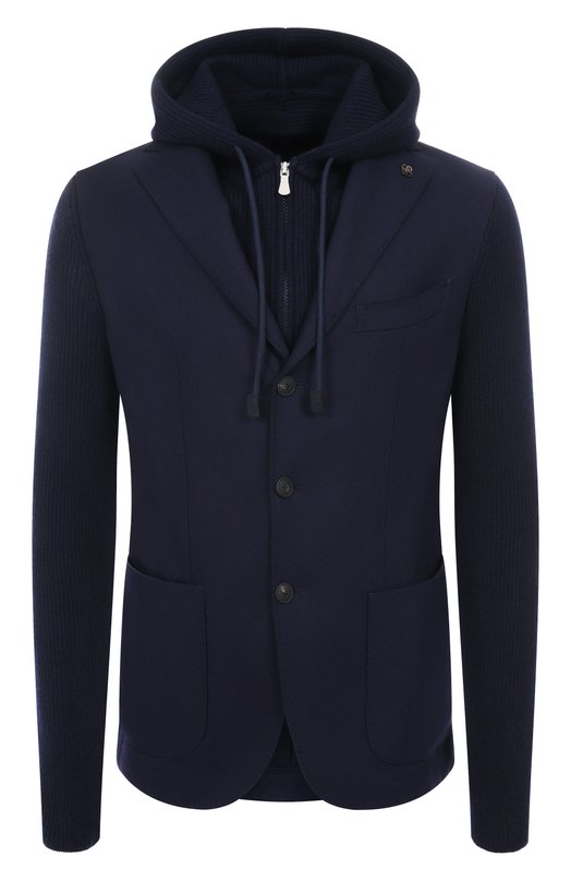 Шерстяной пиджак Gran Sasso 23133/51320 Синий 23133/51320