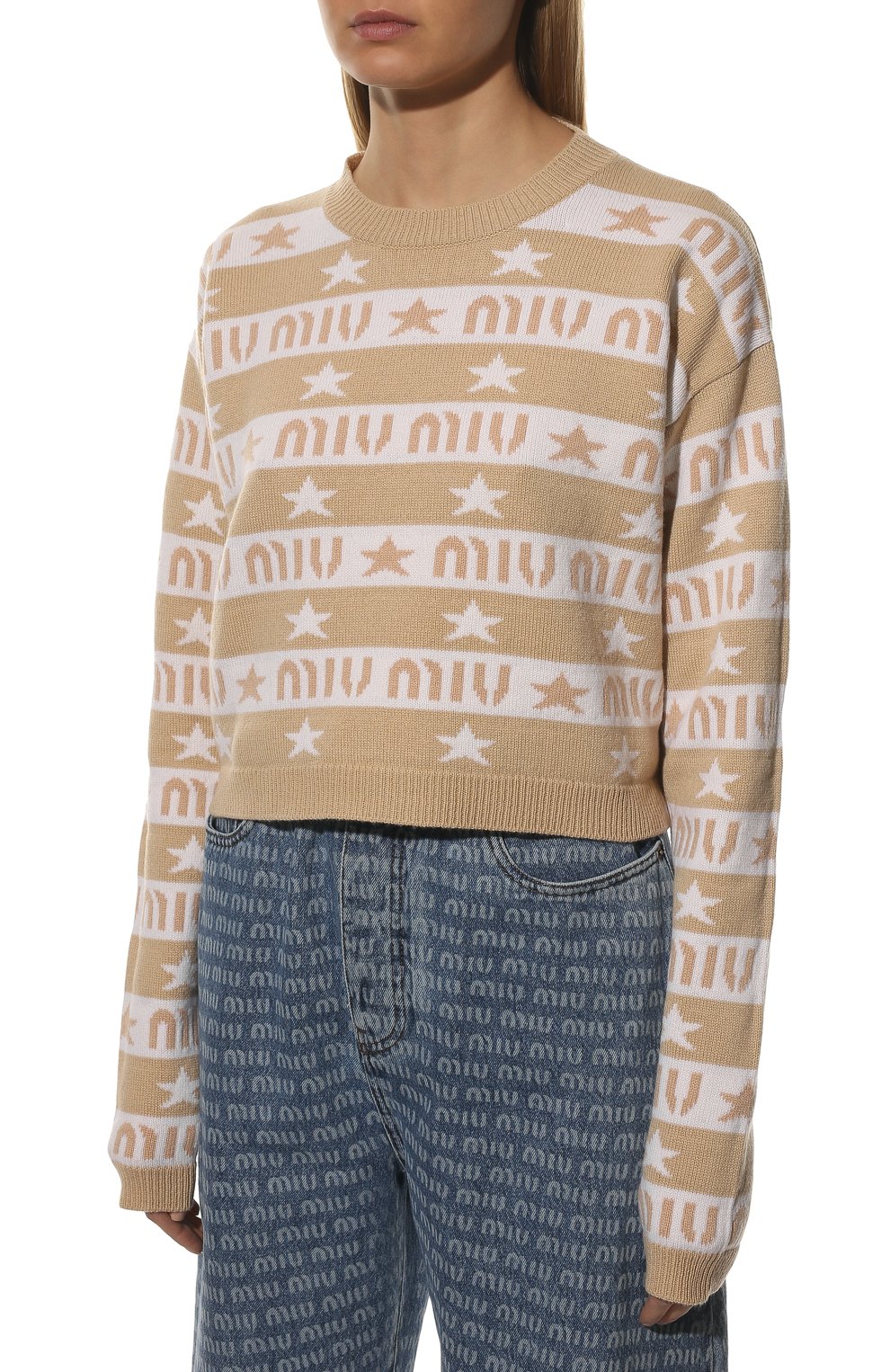 Кашемировый пуловер MIU MIU, арт. MML551-10C6-F0627, фото 3