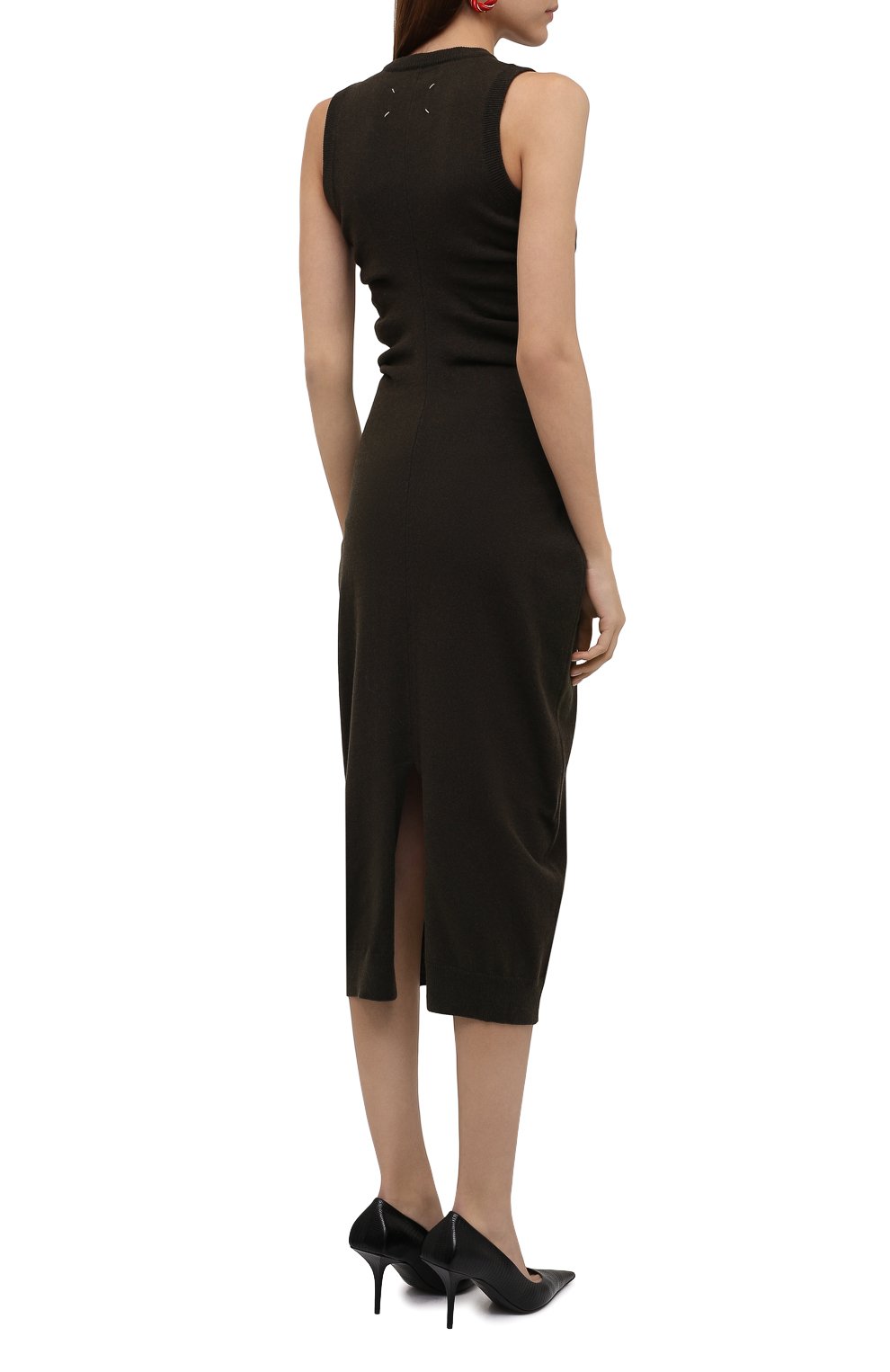 Платье из кашемира и хлопка MAISON MARGIELA, арт. S51CU0278/S17842, фото 4