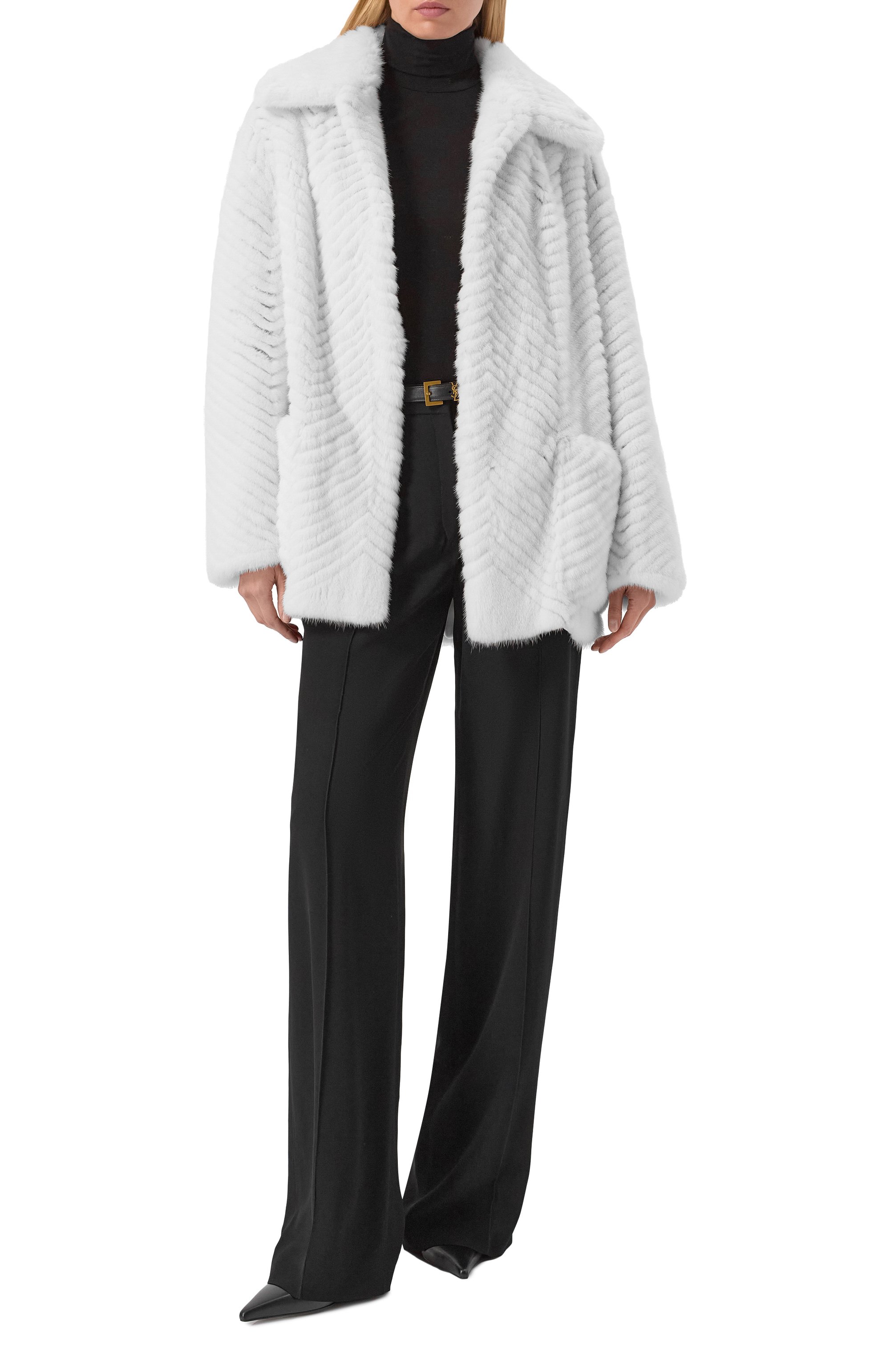 Шуба из норки MVST белого цвета по цене 1785000 руб., арт. M017/MINK, фото 2 Шуба из норки MVST, арт. M017/MINK, фото 2