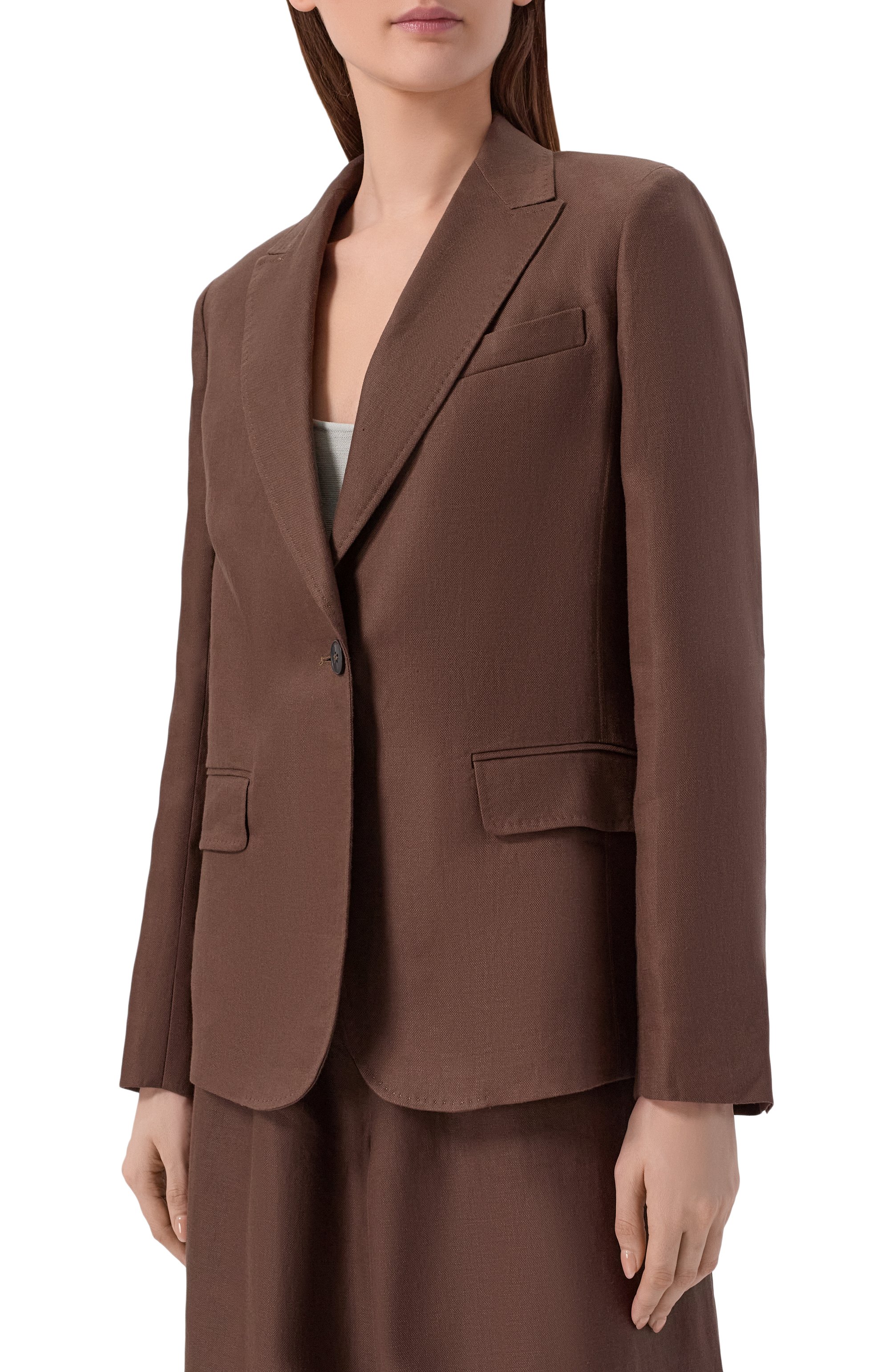 Льняной жакет WEEKEND MAX MARA, арт. WKDNALUT, фото 3