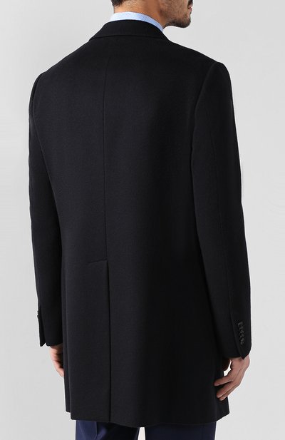 Кашемировое однобортное пальто CORNELIANI, арт. 821403-8812187/00, фото 4