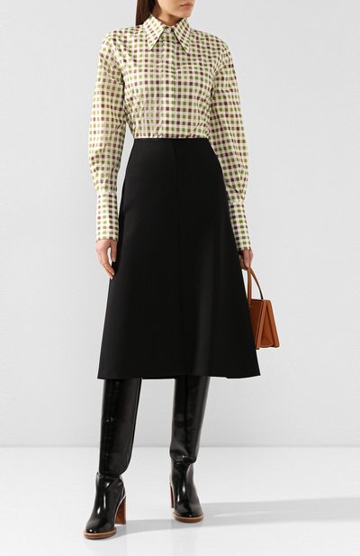 Хлопковая рубашка VICTORIA BECKHAM, арт. SH SLM 11105G, фото 2