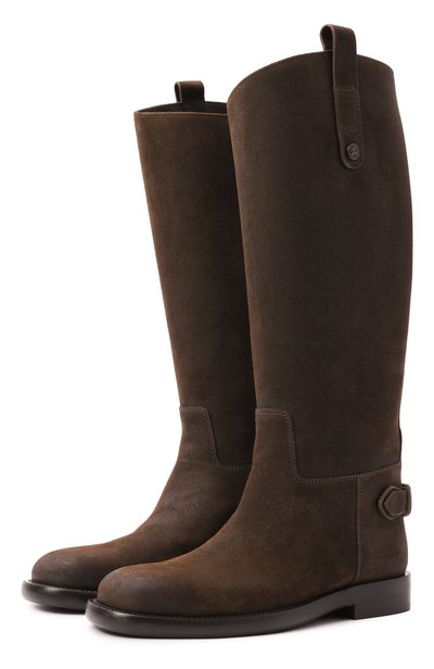 Женские замшевые сапоги cavalier BURBERRY, арт. 8128823