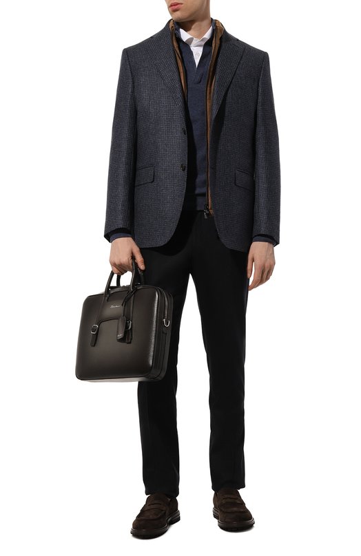 Кашемировый джемпер Corneliani 94M533-9425185 Синий  94M533-9425185 Фото 2