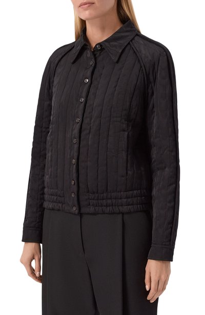 Бомбер из вискозы DRIES VAN NOTEN черного цвета по цене 199500 руб., арт. 262-130500/4024, фото 3 Бомбер из вискозы DRIES VAN NOTEN, арт. 262-130500/4024, фото 3