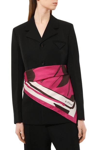 Шелковый платок KITON, арт. D53754XB6525/03, фото 3