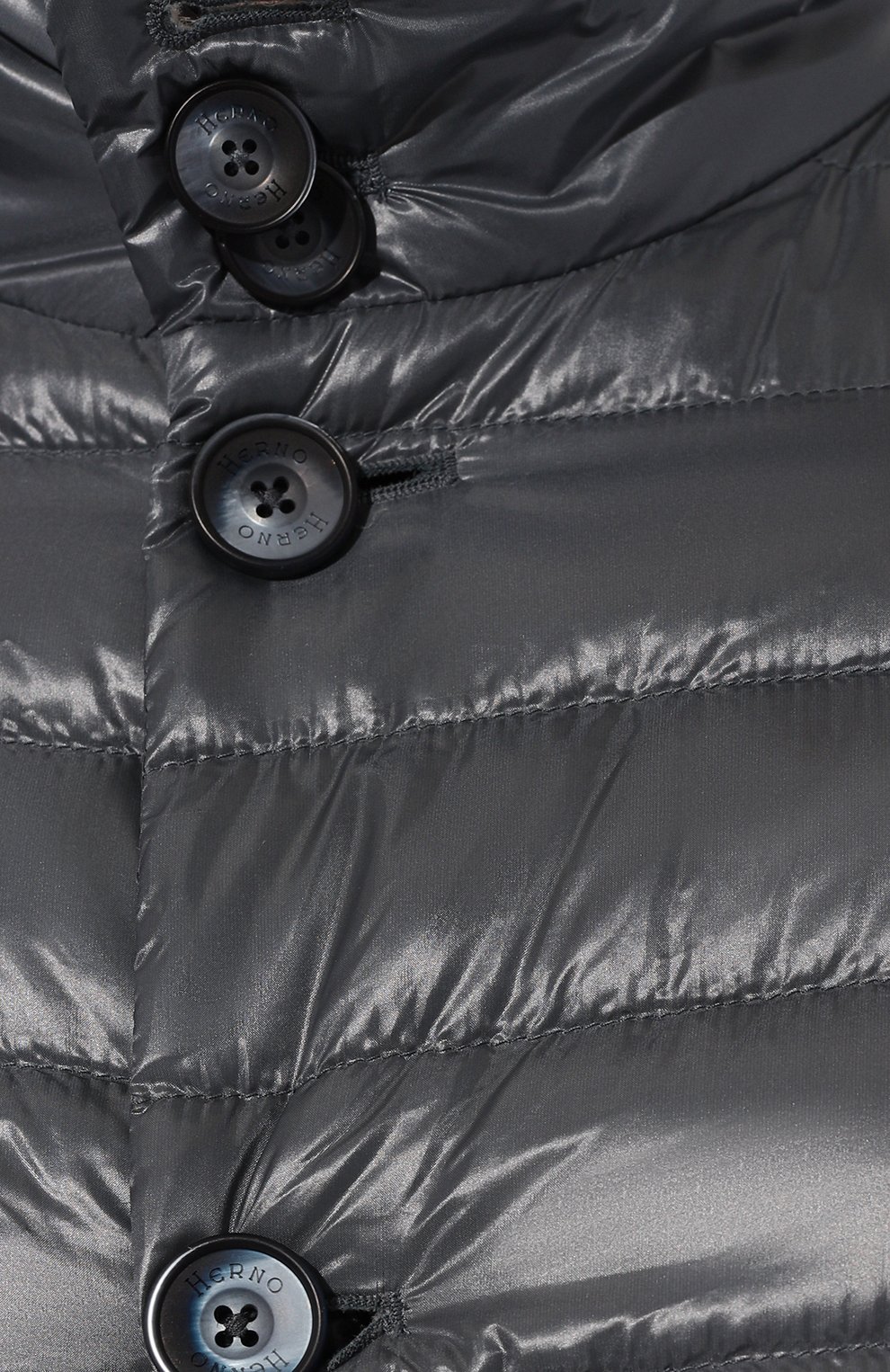 Пуховый бомбер HERNO темно-серого цвета по цене 85350 руб., арт. PI00094UR/12017Z, фото 5 Пуховый бомбер HERNO, арт. PI00094UR/12017Z, фото 5