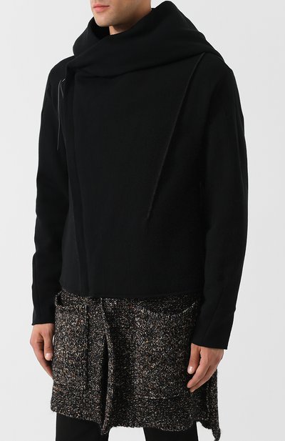 Хлопковое пальто на косой молнии с капюшоном (Y) EDITION, арт. Y-UFE F01 0159, фото 3