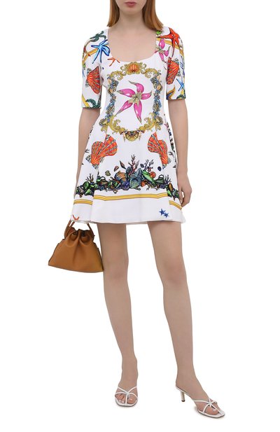 Платье из вискозы VERSACE разноцветного цвета по цене 318000 руб., арт. A89147/1F00958, фото 2 Платье из вискозы VERSACE, арт. A89147/1F00958, фото 2