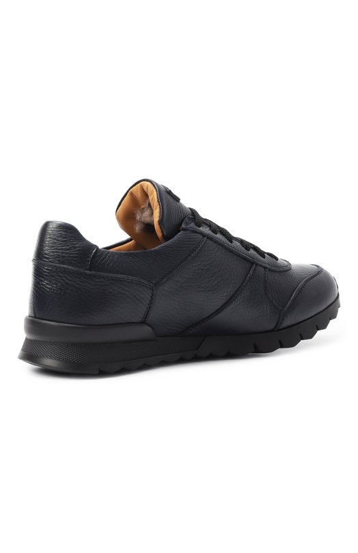Кожаные кроссовки Kiton USSA114N0012602/M Синий  USSA114N0012602/M Фото 5