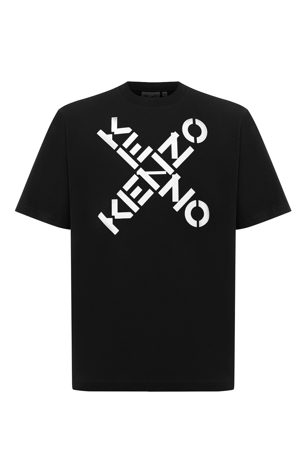 Мужская черная хлопковая футболка kenzo sport KENZO купить в интернет ...